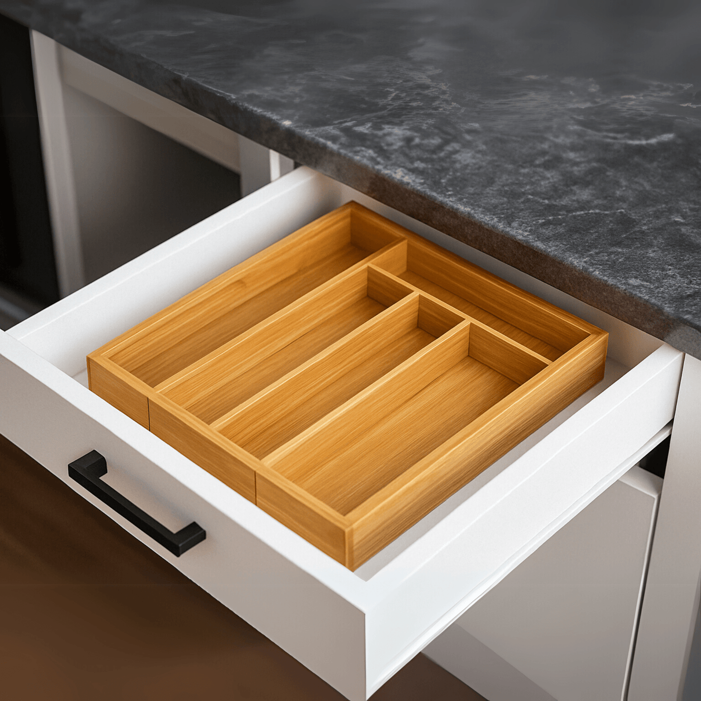 Adjustable Bamboo Cutlery & Organiser Tray – Eco - Friendly Bamboo – Serving Tray in South Africa from Aegis Homewares