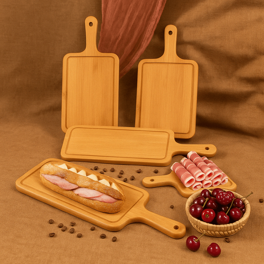 Natural Bamboo Serving Board – 40 × 16cm – Board in South Africa from Aegis Homewares