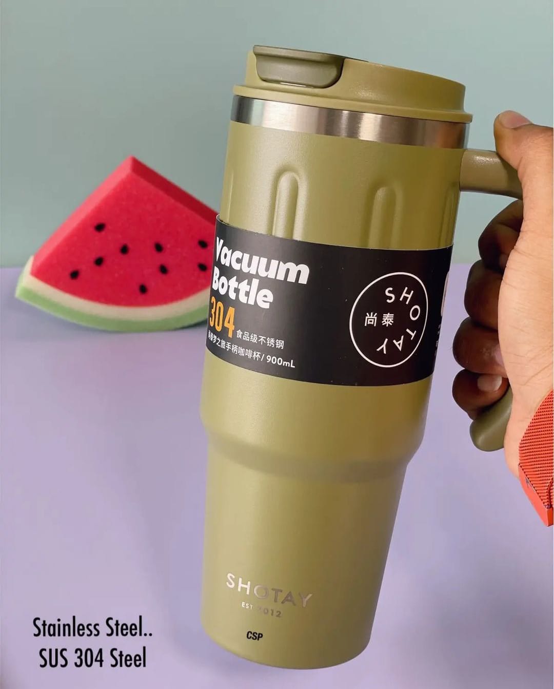 Stainless Steel Travel Vacuum Cup – 900ml Leakproof Insulated Bottle – Vacuum Travel Cup in South Africa from Aegis Homewares