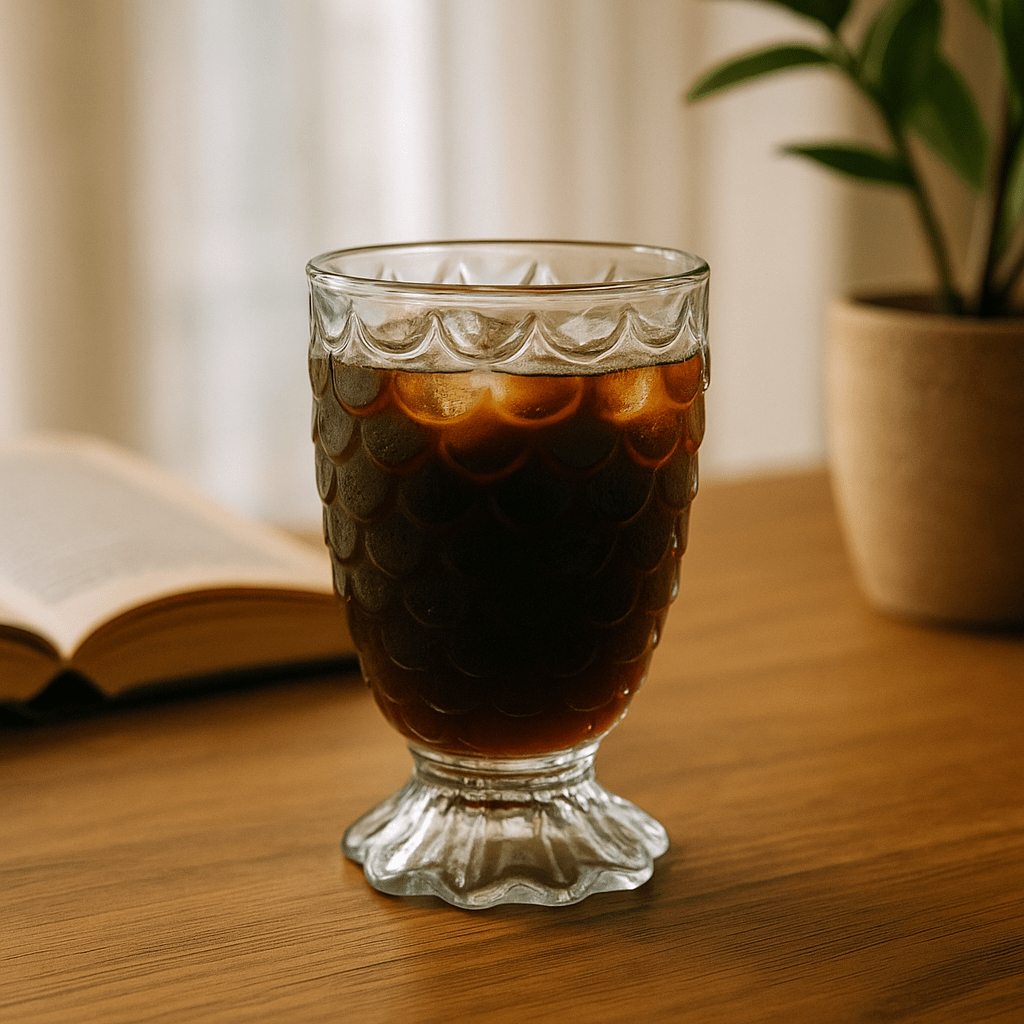 Vintage Pineapple - Textured Glass Goblet – 230ml – Drinking Glass Set in South Africa from Aegis Homewares