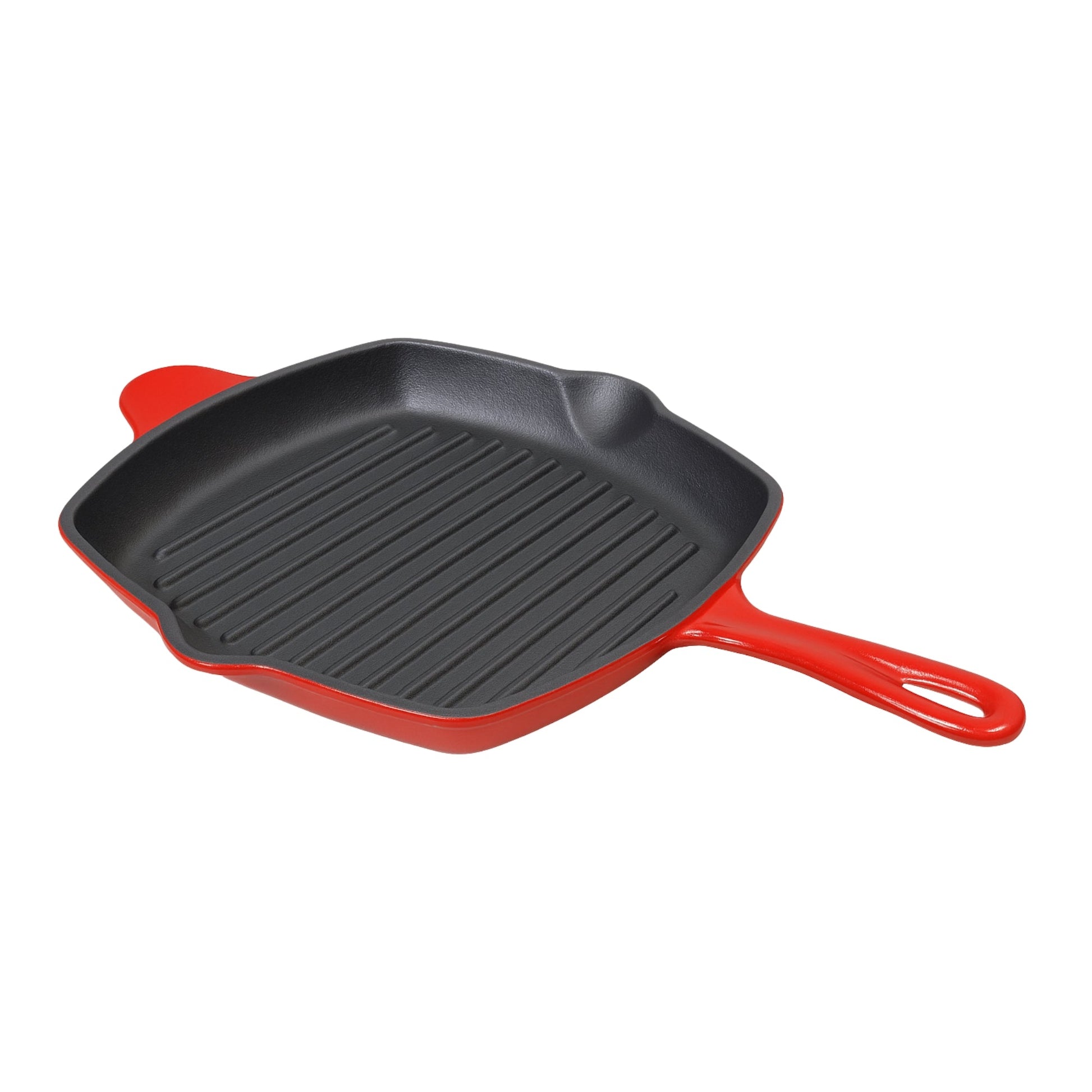 26CM Cast Iron Grill Pan – Red or Grey – Grill Pans in South Africa from Aegis Homewares