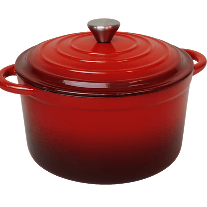 26CM Premium Cast Iron Casserole – Boost Your Cooking - in Red or Grey – Casserole Pots in South Africa from Aegis Homewares