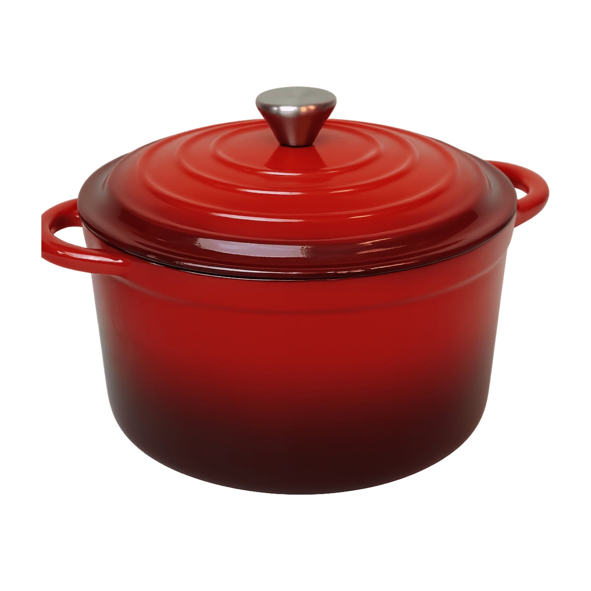 28CM Cast Iron Casserole Pot – Red or Grey – Casserole Pots in South Africa from Aegis Homewares