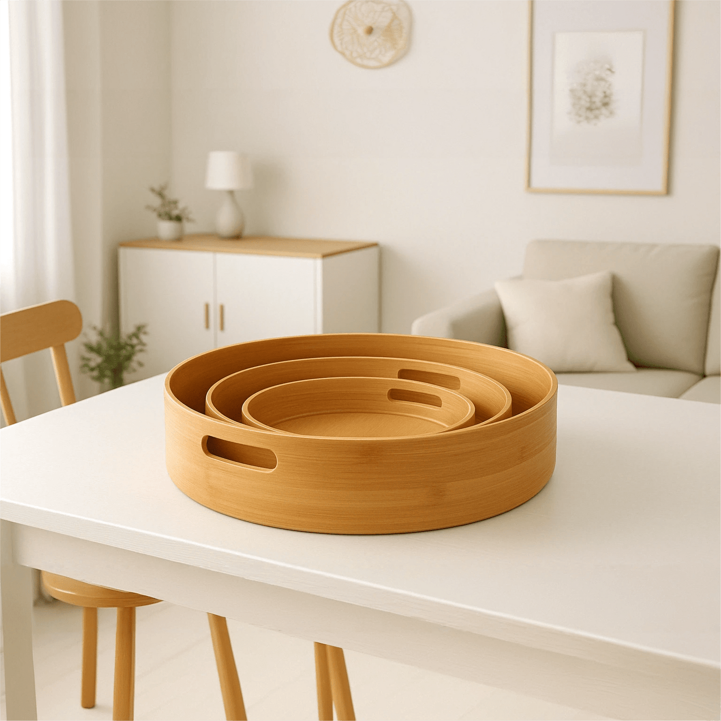 3 - Piece Bamboo Serving and Organizing Tray Set – Serving Tray in South Africa from Aegis Homewares