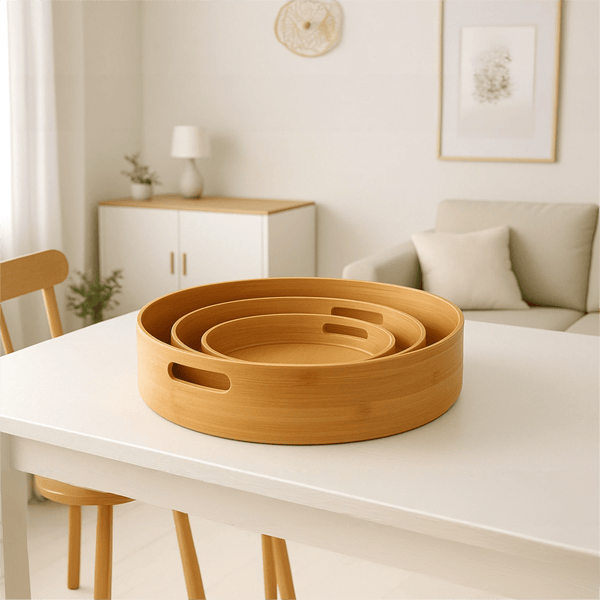 3 - Piece Bamboo Serving and Organizing Tray Set – Serving Tray in South Africa from Aegis Homewares