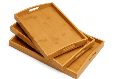 3 - Piece Bamboo Serving Tray Set – Serving Tray in South Africa from Aegis Homewares