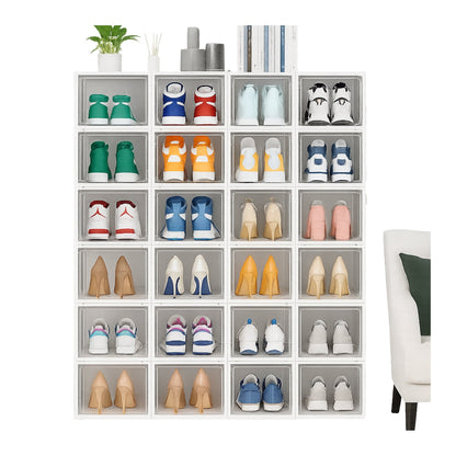 6 - Tier Clear Crystal Shoe Organizer – Stackable & Modular – Shoe Organiser in South Africa from Aegis Homewares