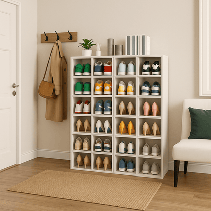 6 - Tier Clear Crystal Shoe Organizer – Stackable & Modular – Shoe Organiser in South Africa from Aegis Homewares