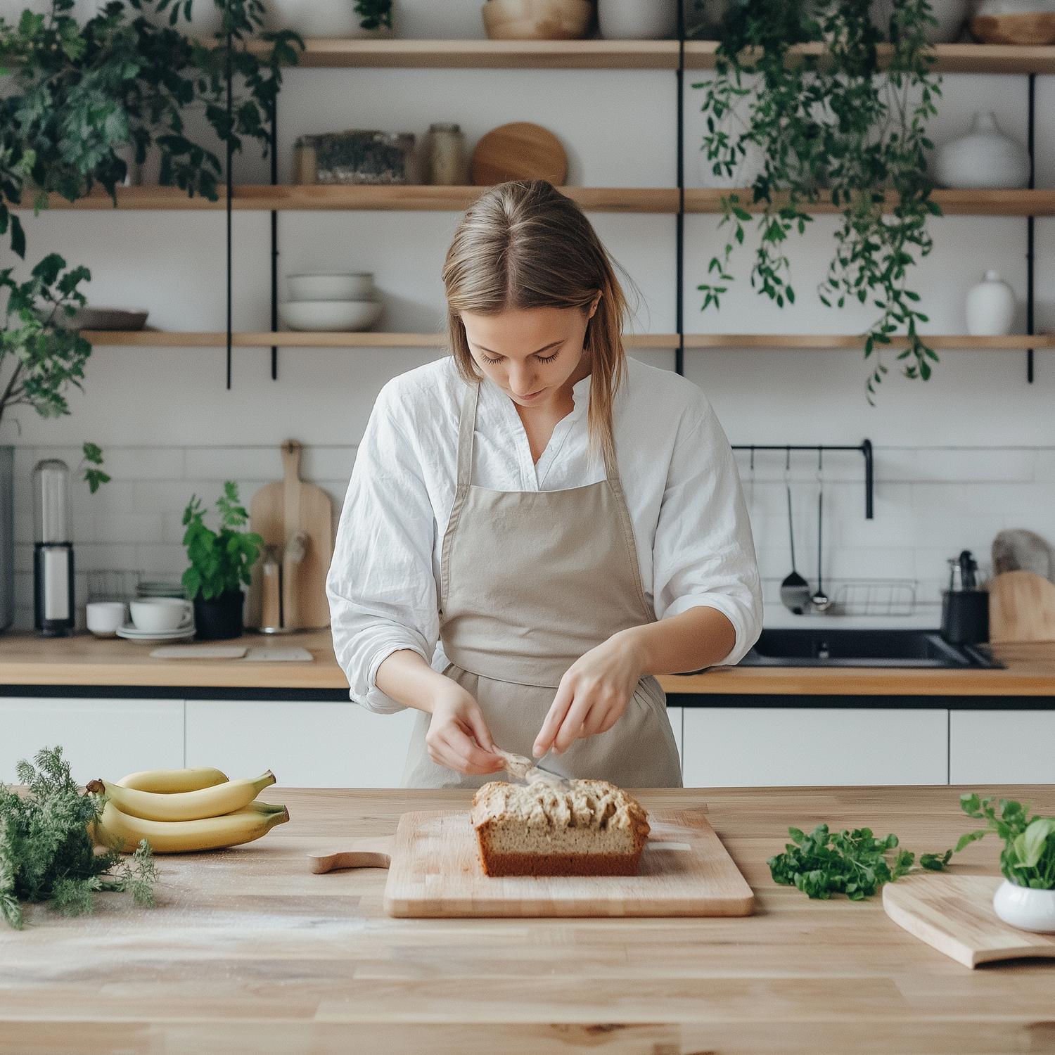 Scandi Chef working in kitchen