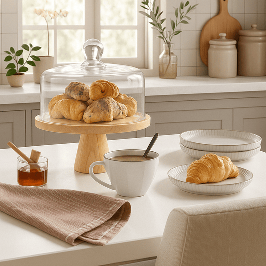 Bamboo Elevated Cake Dome – Cake Stand in South Africa from Aegis Homewares
