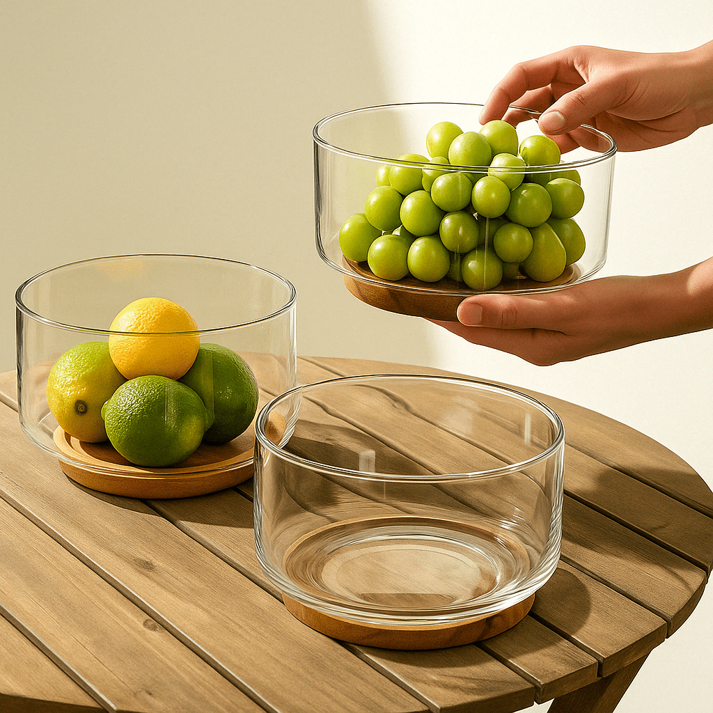 Bamboo Essence Glass Salad Bowl – Salad Bowl in South Africa from Aegis Homewares