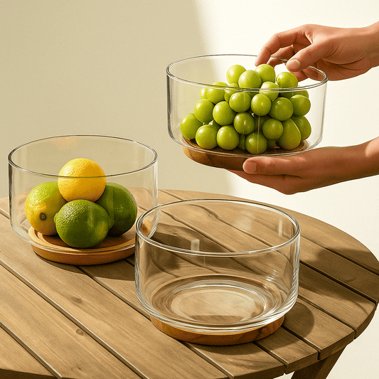 Bamboo Essence Glass Salad Bowl – Salad Bowl in South Africa from Aegis Homewares