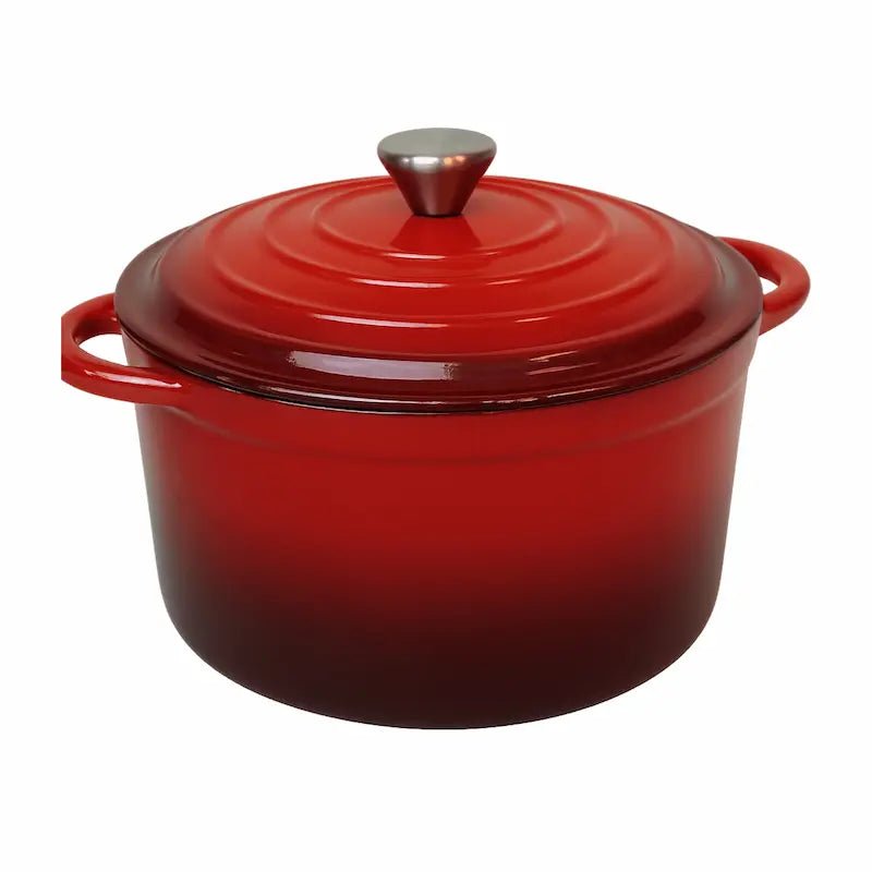 Cast Iron Casserole Pot – 26CM - Red or Grey – Casserole Pots in South Africa from Aegis Homewares