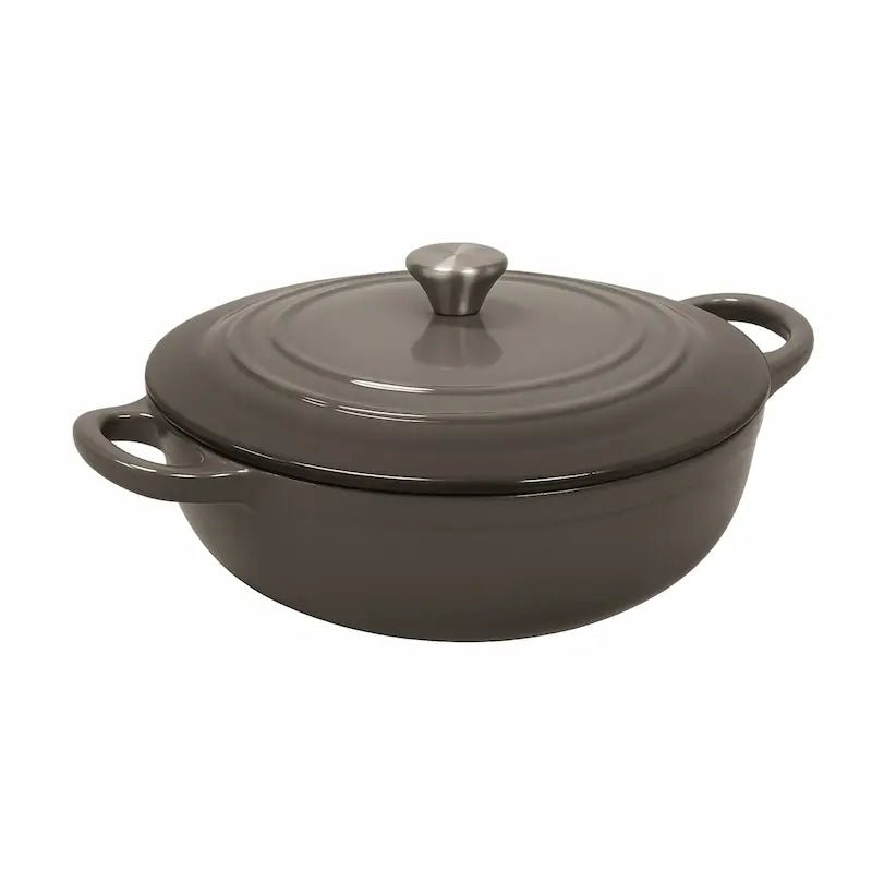Cast Iron Shallow Casserole – 32CM - Grey – Casserole Pots in South Africa from Aegis Homewares