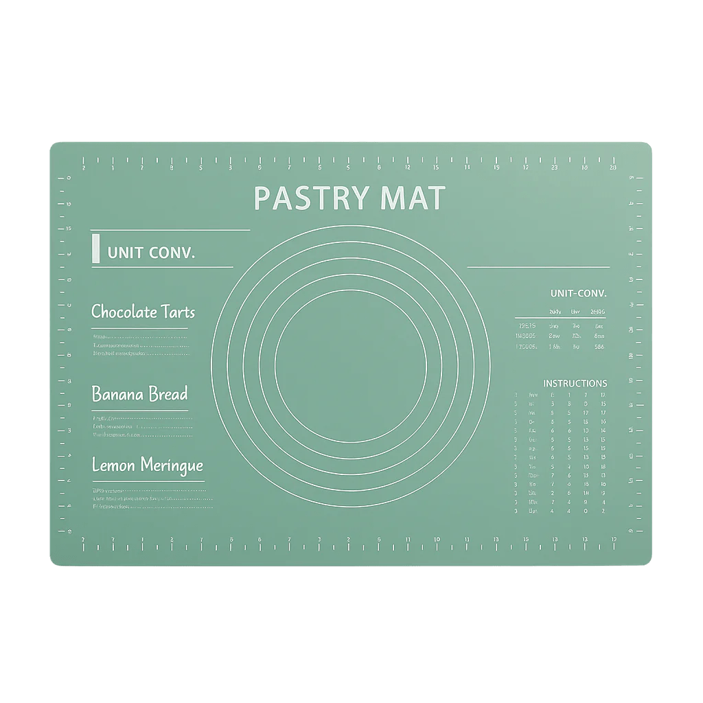 Non - Stick Silicone Pastry Mat – Reusable, With Measurement Guides for Dough & Baking – Pastry Mat in South Africa from Aegis Homewares