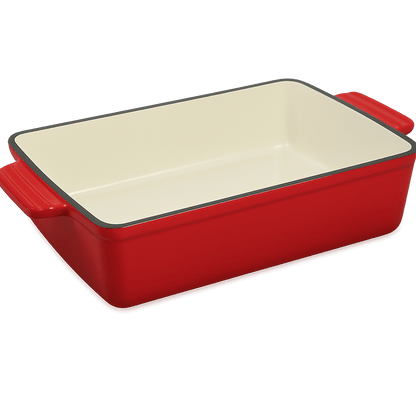 Premium Cast Iron Baking Pan – 33cm – Red or Grey – Grill Pans in South Africa from Aegis Homewares