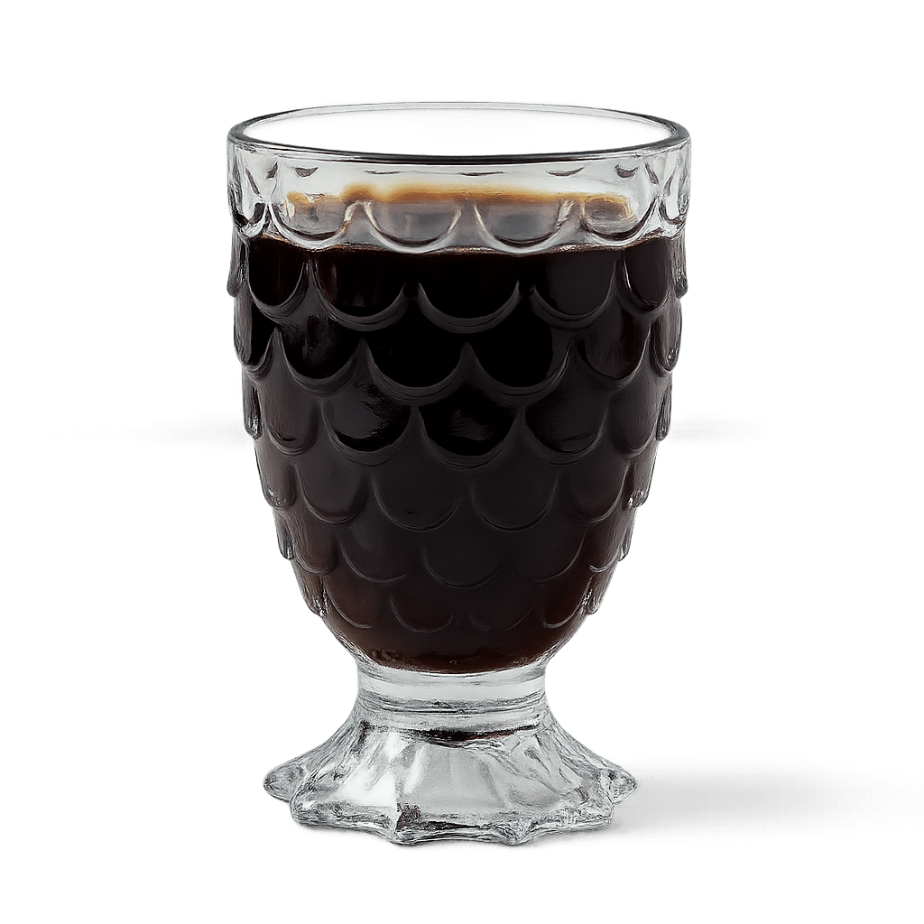 Vintage Pineapple - Textured Glass Goblet – 230ml – Drinking Glass Set in South Africa from Aegis Homewares