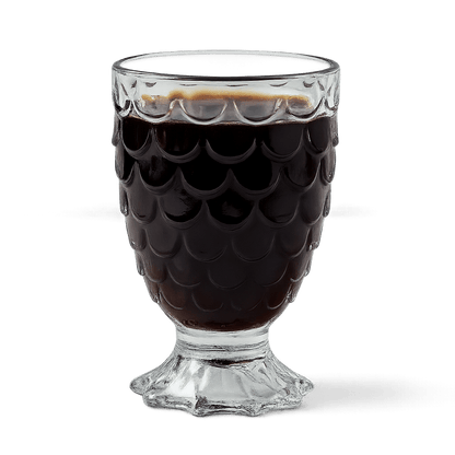 Vintage Pineapple - Textured Glass Goblet – 230ml – Drinking Glass Set in South Africa from Aegis Homewares